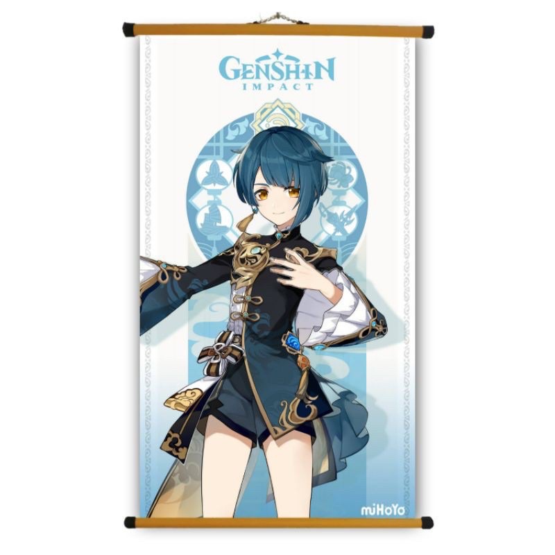 Poster Vải Game Genshin Impact