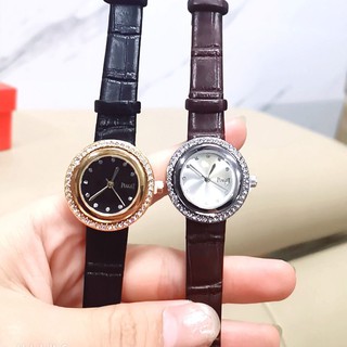 Đồng hồ dây da độc 1 hạt đá