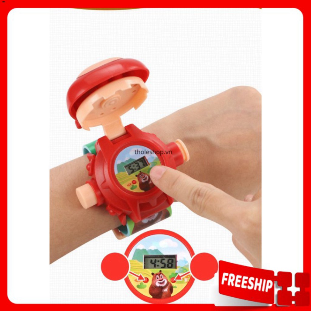 Đồng hồ điện tử 🔖1 ĐỔI 1 🔖 Đồng Hồ Hoạt Hình Chiếu Hình, Dành Cho Trẻ Em Xinh Xắn Dễ Thương 5606