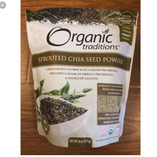 Bột hạt chia nảy mầm Organic Traditions ( sprouted chia seed powder)