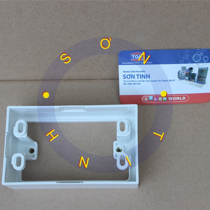 HỘP ĐẾ NHỰA NỔI DÙNG CHO CÁC 1 2 MẶT ĐƠN , Ổ CẮM AK2237N AK2237ND MPE