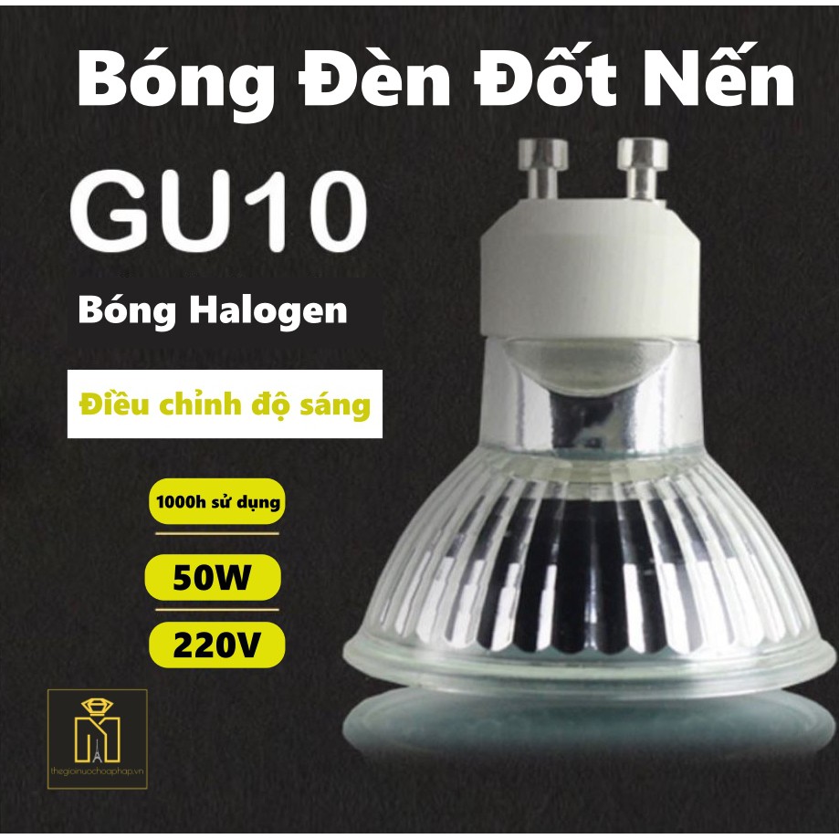 Bóng đèn halogen GU10 - Bóng đèn đốt nến - Phụ kiện nến Yankee, Bath and body works - Phụ kiện thơm phòng | BigBuy360 - bigbuy360.vn