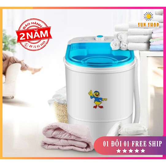 Máy giặt mini cao cấp, nhỏ gọn, vắt khô, quần áo trẻ em (BẢO HÀNH 24 THÁNG)