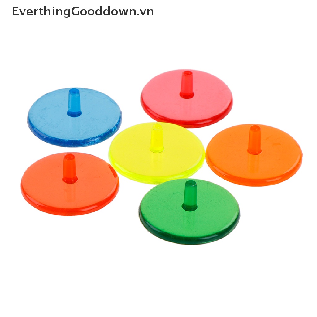 Everthinggooddown Set 100 Phụ Kiện Đánh Dấu Vị Trí Bóng Golf Bằng Nhựa Tròn Nhiều Màu Sắc