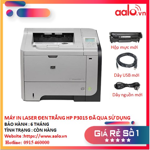MÁY IN LASER ĐEN TRẮNG HP P3015 ĐÃ QUA SỬ DỤNG - AALO.VN | BigBuy360 - bigbuy360.vn