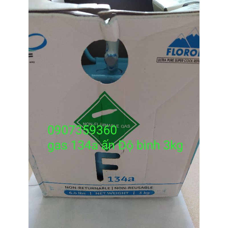 Gas lạnh 134a chính hãng ấn độ - gas lạnh 134a ấn độ bình 3kg