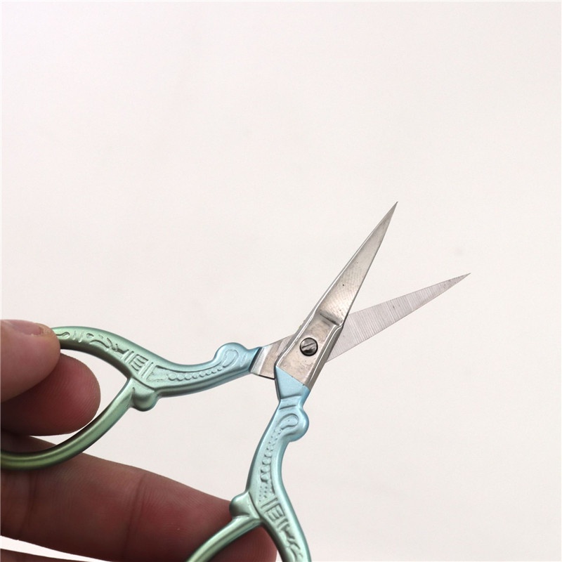 Kéo cắt bằng thép không gỉ In vàng Mini DIY Thủ công Kéo cắt vải May Vá Kéo Vật dụng văn phòng