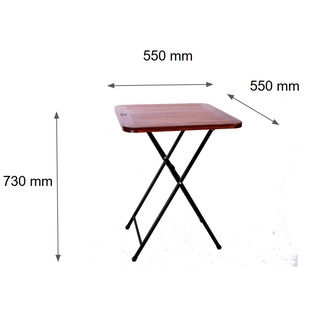 Bàn cà phê vuông 55cm Patio chân sắt
