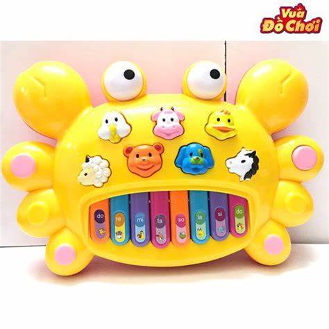 Đồ Chơi Đàn Piano Cho Bé Hình Thỏ Con, Cá Heo, Ốc Sên Phát Nhạc, Tiếng Kêu Đa Dạng Vui Nhộn Cao Cấp