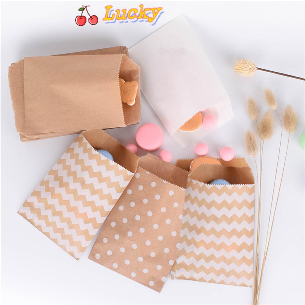 Set 50 Túi Giấy Đựng Bánh Kẹo 15cm X 10cm