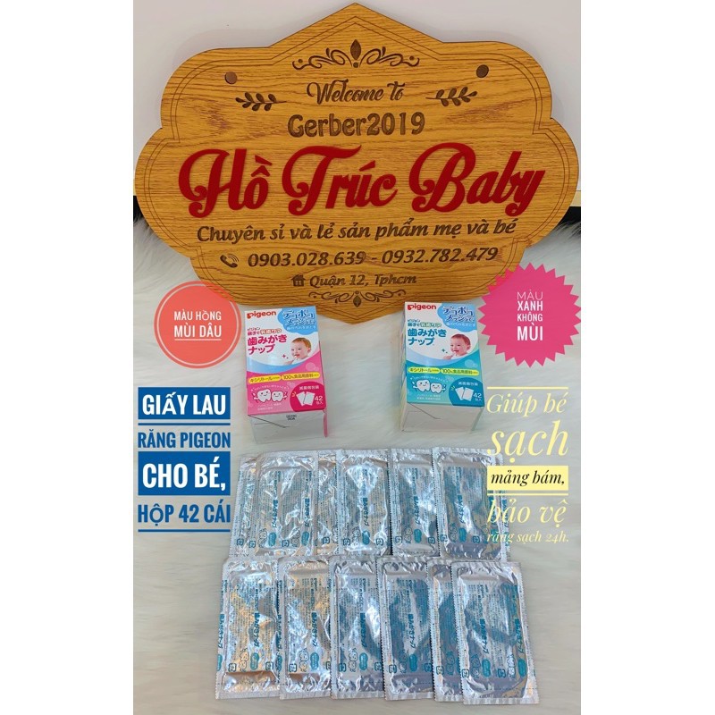 Giấy lau răng pigeon 42 miếng cho bé