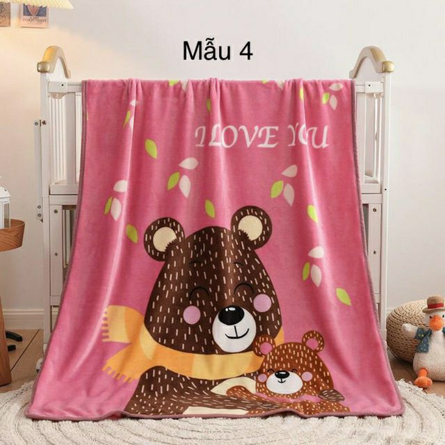 Chăn lông tuyết ấm áp mềm mại cho bé KT 100×140