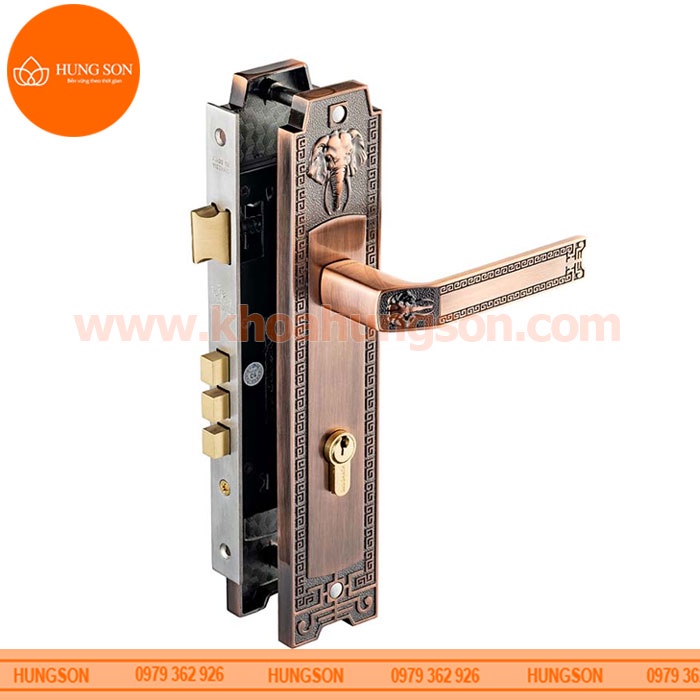 KHÓA TAY NẮM CỬA ĐI HỢP KIM HUY HOÀNG EX 8528