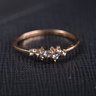 Nhẫn Mạ Vàng 18k Đính Đá Pha Lê