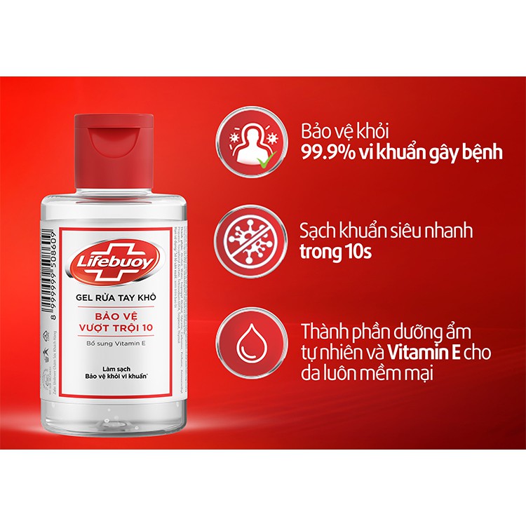 Gel rửa tay khô Lifebuoy số 1 Việt Nam