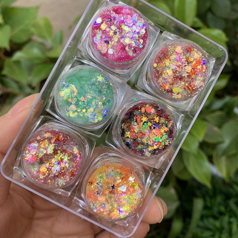 Set 6 lọ kim tuyến lấp lánh trang điểm mắt phong cách lolita g6 g6 19.my11.10 | BigBuy360 - bigbuy360.vn