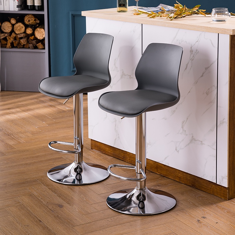 GHẾ QUẦY BAR CAFE JB-39 NỆM NHỰA PP LÓT MÚT PU CHÂN THÉP SƠN/THÉP MẠ CHROME