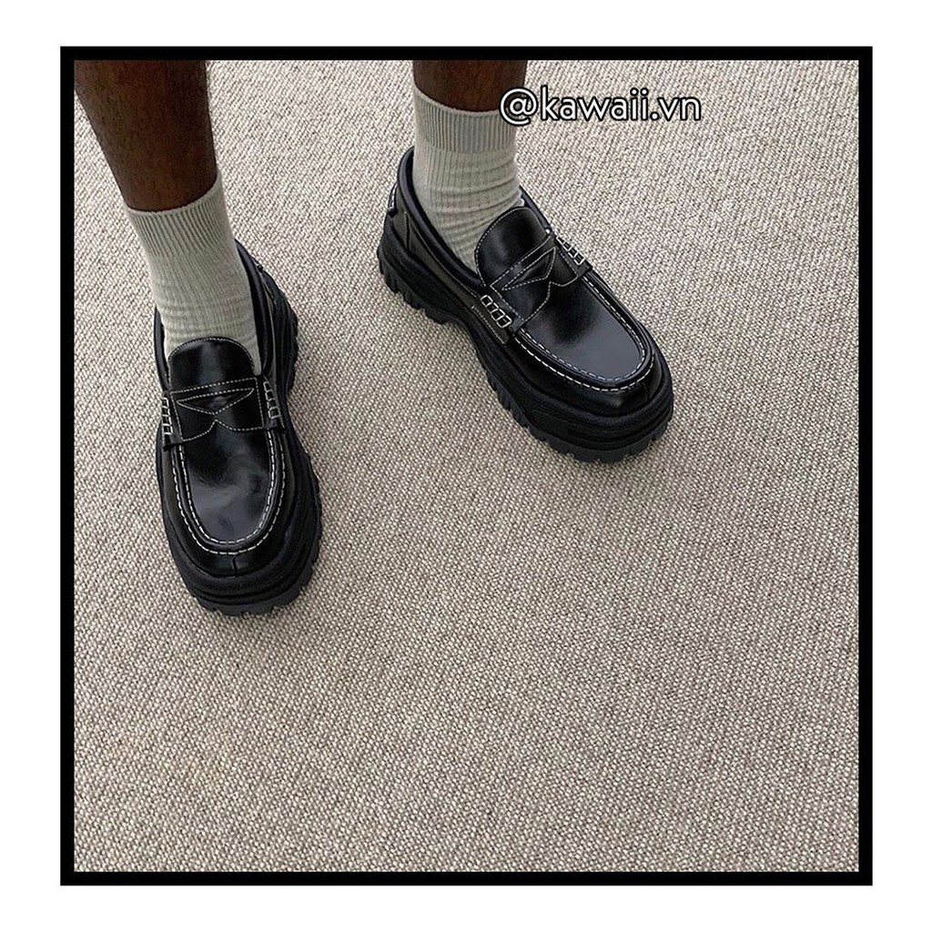 [Có sẵn] GIÀY LƯỜI LAZY HIGH SHOES đế cao 5cm (Ảnh thật sh | BigBuy360 - bigbuy360.vn