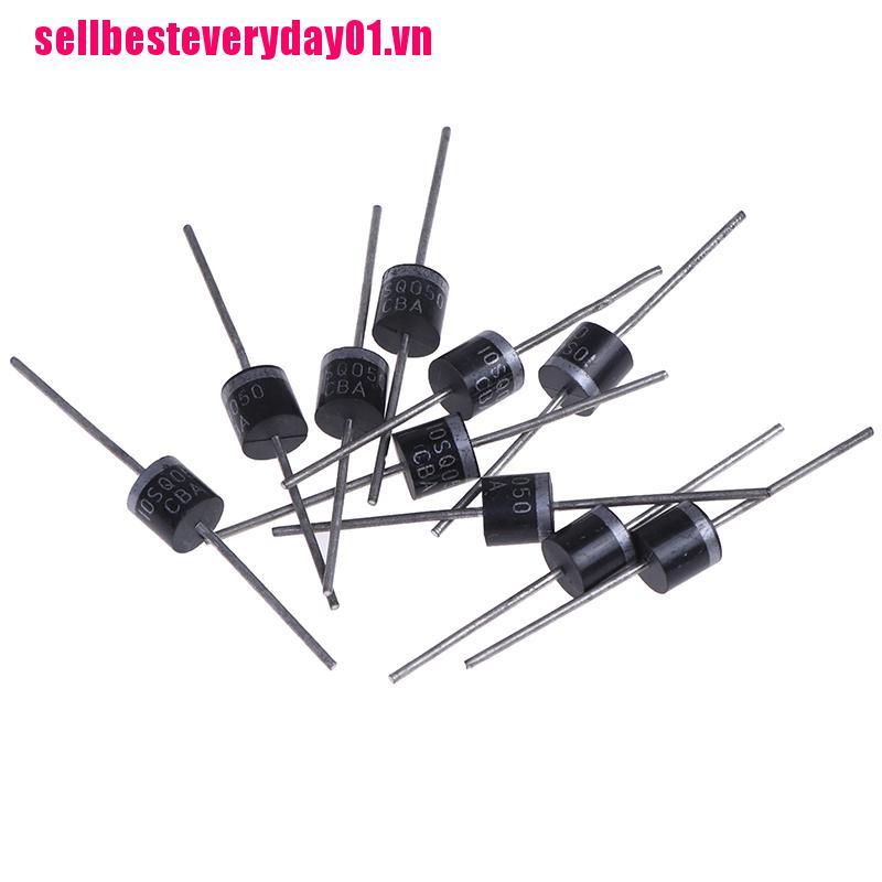 Bộ 10 Diode chỉnh lưu pin năng lượng mặt trời 10sq050 10a 50v chuyên dụng