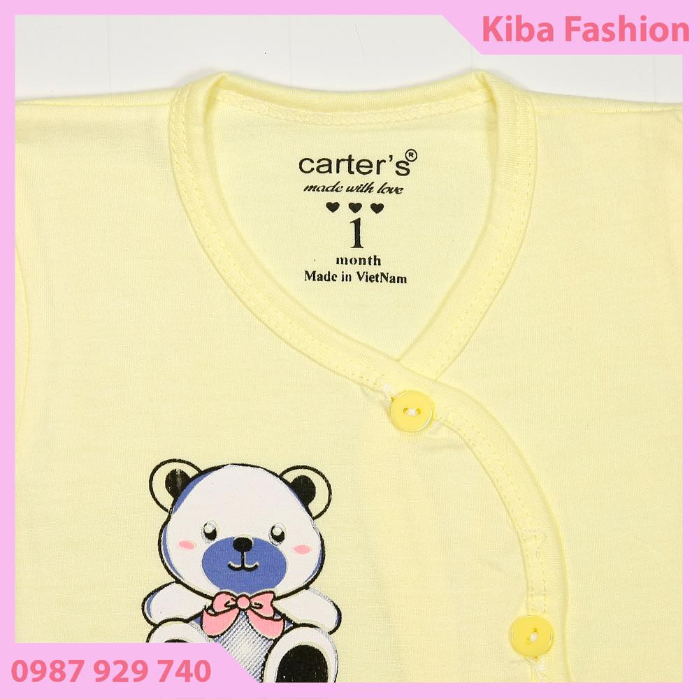 Bộ Quần Áo Cộc Tay mùa hè, chất COTTON, mềm mịn và thấm hút mồ hôi cho Bé từ 4-10kg (hình in thay đổi theo lô hàng)