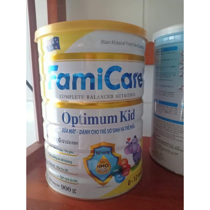 Sữa Optimum Kid FamiCare 900g - Sữa mát - Dành cho trẻ sơ sinh và trẻ nhỏ 0-12 tháng