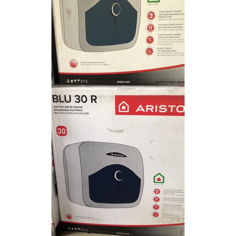 Bình nóng lạnh Ariston Blu30 ( Bình nóng lạnh 30L bán chạy nhất, Bình tắm nóng lạnh giá rẻ , chính hãng , Ship tận nhà )