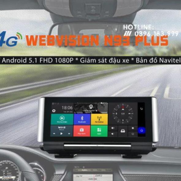 [Giảm giá]  [RẺ SỐ 1 SHOPEE] CAMERA HÀNH TRÌNH WEBVISION N93 PLUS CAO CẤP 2018