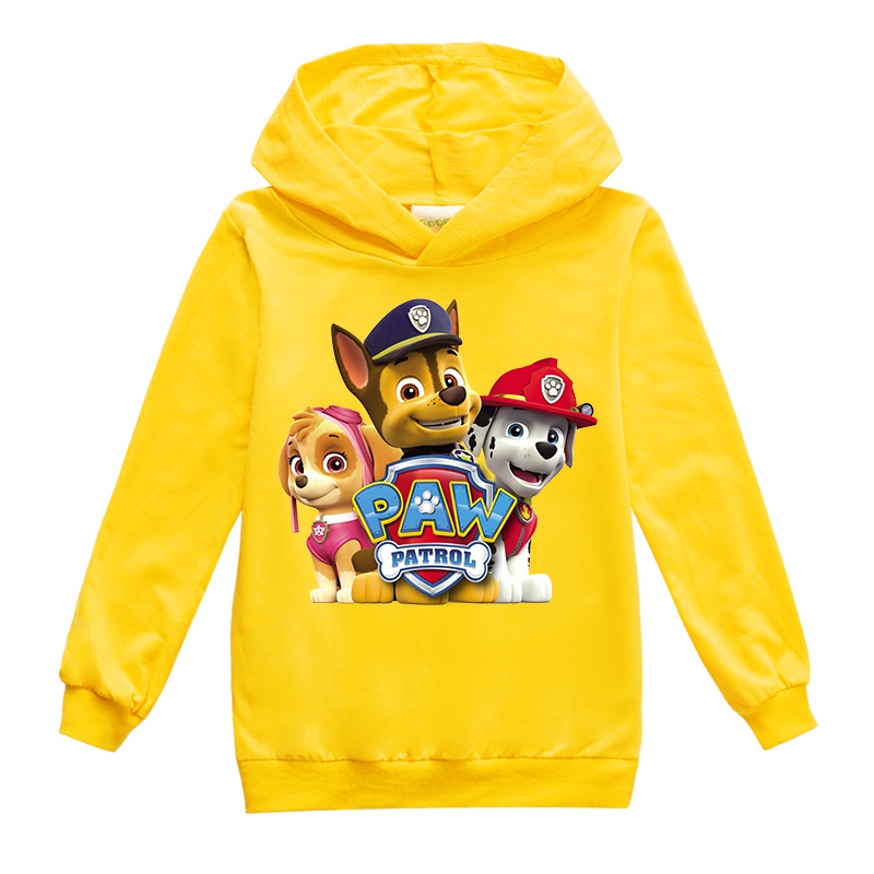 Paw Patrol Áo Sweater Có Mũ Trùm In Hình Hoạt Hình Nhiều Màu Sắc Phong Cách Hàn Quốc Thời Trang Mùa Xuân Cho Bé