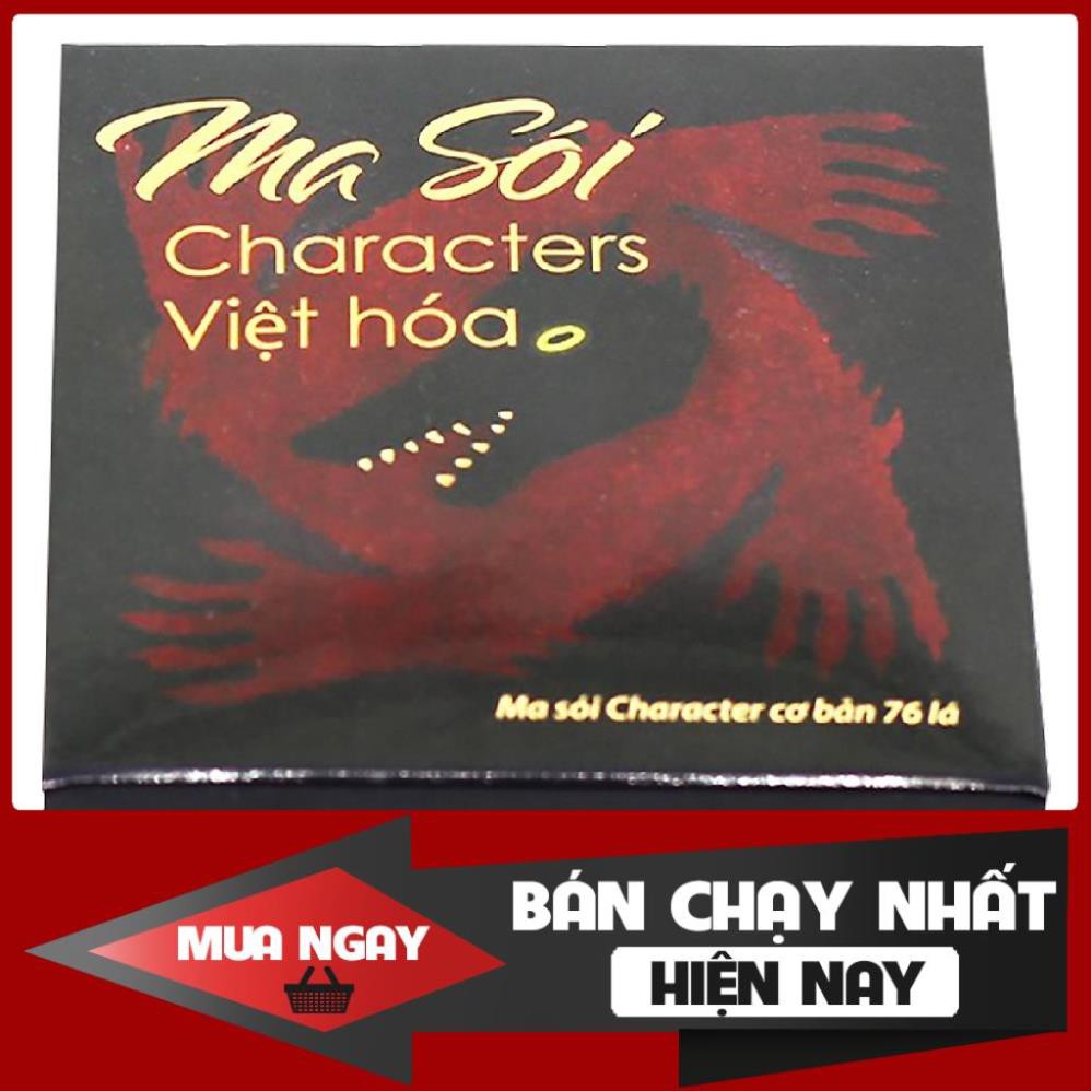 [Tặng bài Uno] Bộ Ma sói Character Việt hóa mới Boardgame