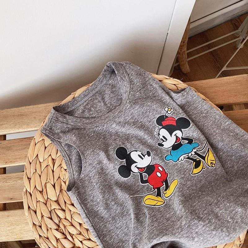 Đầm Sát Nách In Hoạt Hình Kiểu Hàn Quốc Thời Trang Mùa Hè Cho Bé Gái