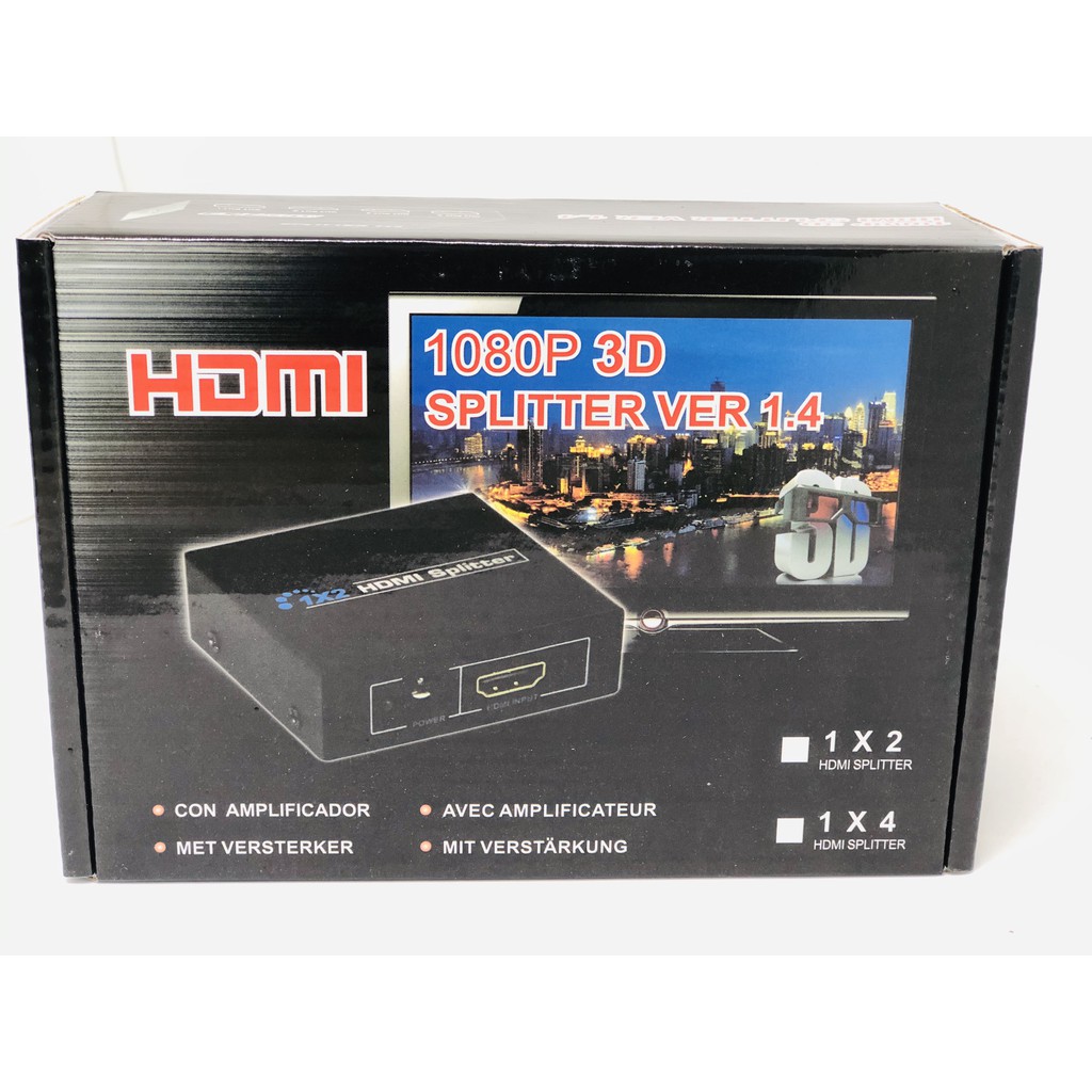 Bộ chia HDMI 1-2, 1 cổng HDMI ra 2 cổng HDMI