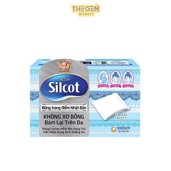 Bông Tẩy Trang Cơ Bản Silcot - Hộp 82 miếng