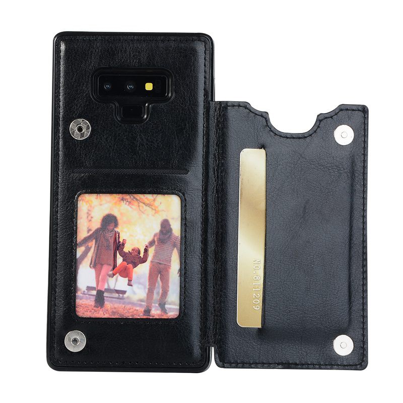 Bao da nắp lật kèm ví đựng thẻ thời trang sang trọng cho SAMSUNG GALAXY S9 S8 PLUS NOTE 8 9 S7 EDGE