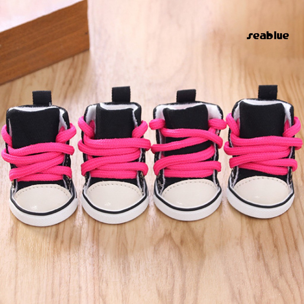 Set 4 Giày Sneaker Chống Trượt Cho Thú Cưng