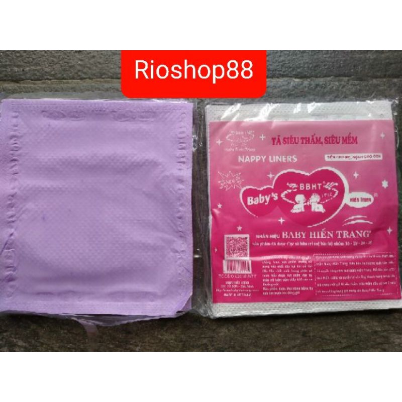 20 MIẾNG tả giấy siêu thấm siêu mềm baby Hiền Trang tả giấy Hiền Trang miếng lót phân xu miếng lót phân su Hiền Trang