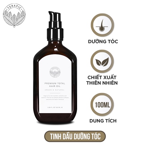 Tinh Dầu Dưỡng Tóc Premium Total Hair Oil Terapic 100ml