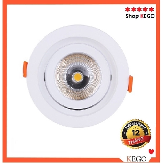 Đèn LED âm trần mắt trâu COB, mắt ếch xoay góc 7w,9w Bảo Hành 1 năm
