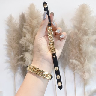 Vòng tay da LV xích lắc sang chảnh cá tính siêu HOT