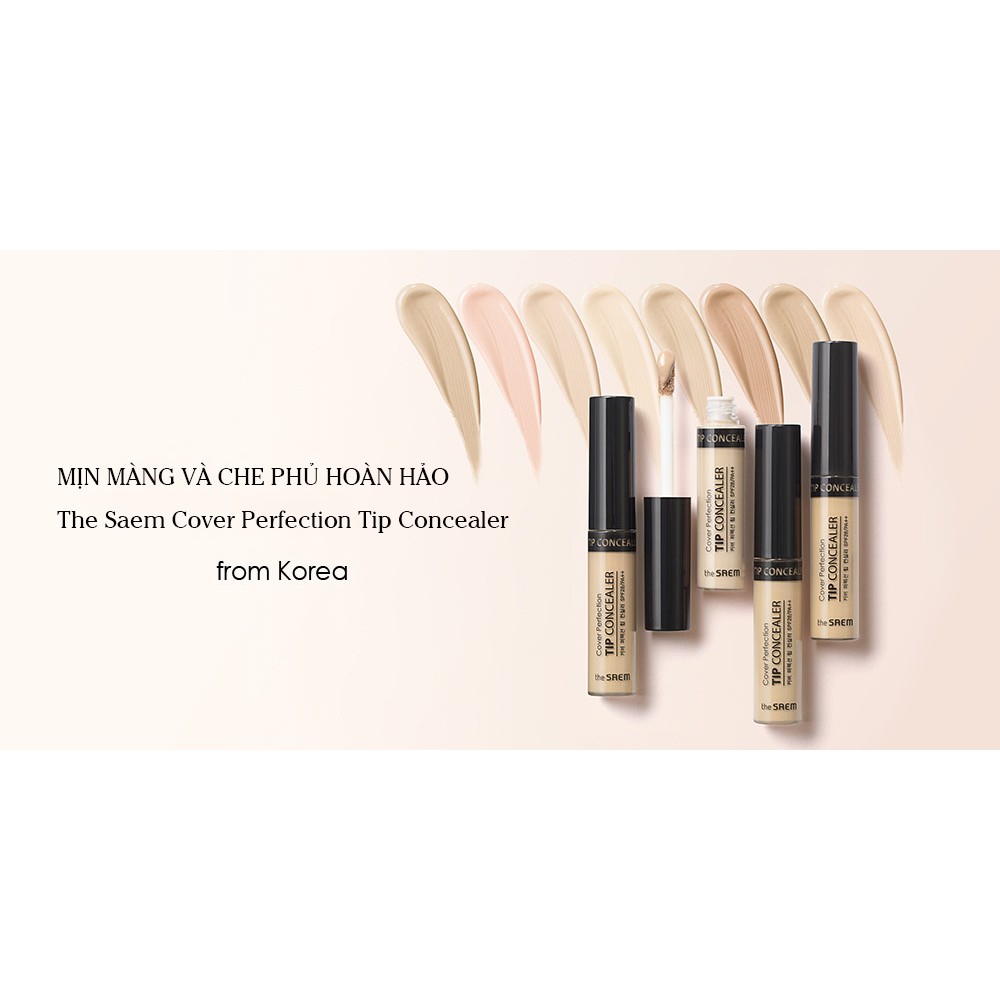 Kem Che Khuyết Điểm The Saem Cover Perfection Tip Concealer #1.5 | BigBuy360 - bigbuy360.vn