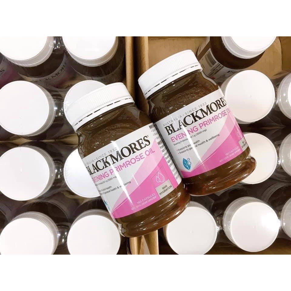 Tinh Dầu Hoa Anh Thảo Evening Primrose Oil Blackmores Úc 190 Viên, Hỗ Trợ Cân Bằng Nội Tiết Tố, Làm Đẹp Da Chống Lão Hóa
