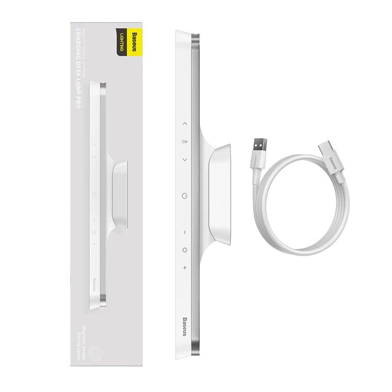 Đèn treo đế hít nam châm, chống mỏi mắt Baseus Magnetic Stepless Dimming Charging Desk Lamp Pro - Hàng Chính Hãng