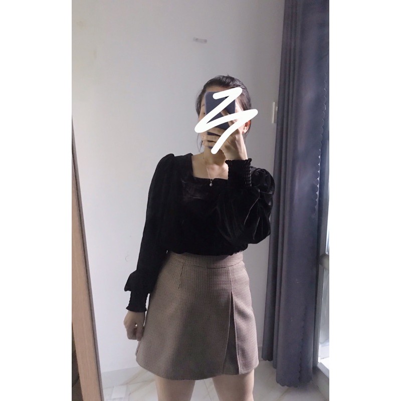 [Chân váy chữ A kèm quần chân váy  kẻ sọc dê phối đồ [HINHTHAT] | BigBuy360 - bigbuy360.vn