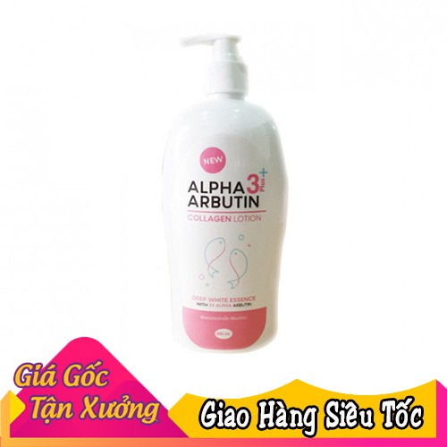 Sữa dưỡng thể trắng da Collagen Alpha Arbutin 500ml Thái Lan ( Sản Phẩm Chính Hãng )