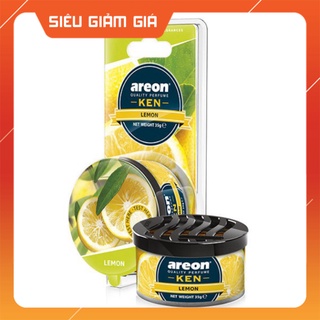 Sáp thơm hương chanh – Areon Ken Lemon (Dịu nhẹ) - NHẬP KHẨU CHÍNH HÃNG BULGARIA + tặng kèm phần quà trị giá 50K