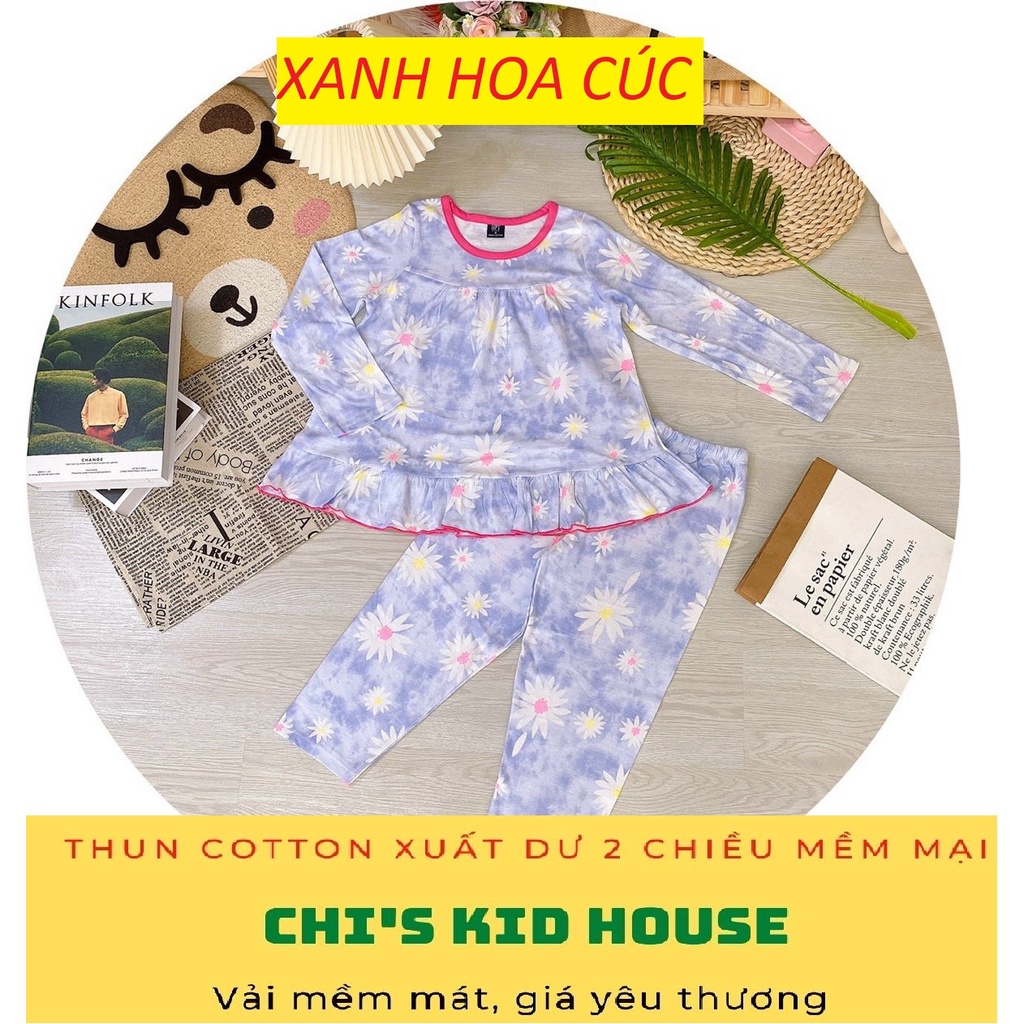 ĐỒ BỘ THUN COTTON 2 CHIỀU XUẤT DƯ MỀM MÁT CHO BÉ LỚN 20-40KG
