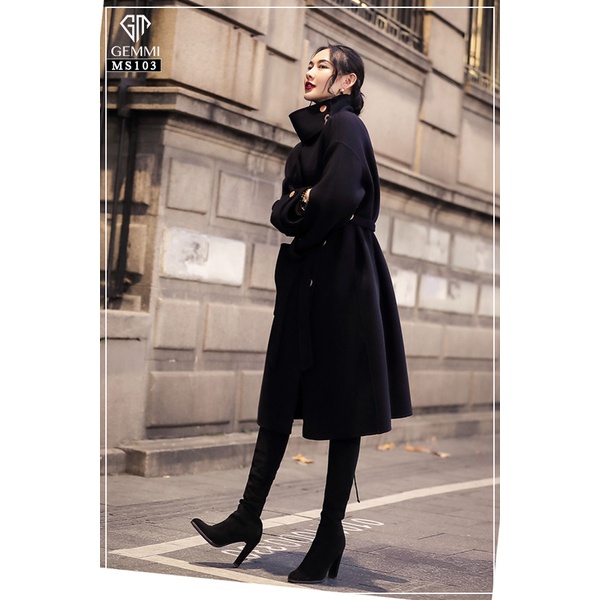 Áo khoác măng tô nữ thiết kế Gemmi fashion, MS103