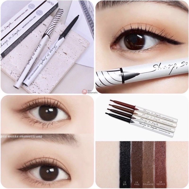 Bút Kẻ Mắt không Trôi Sharp So Simple Waterproof Pencil Liner