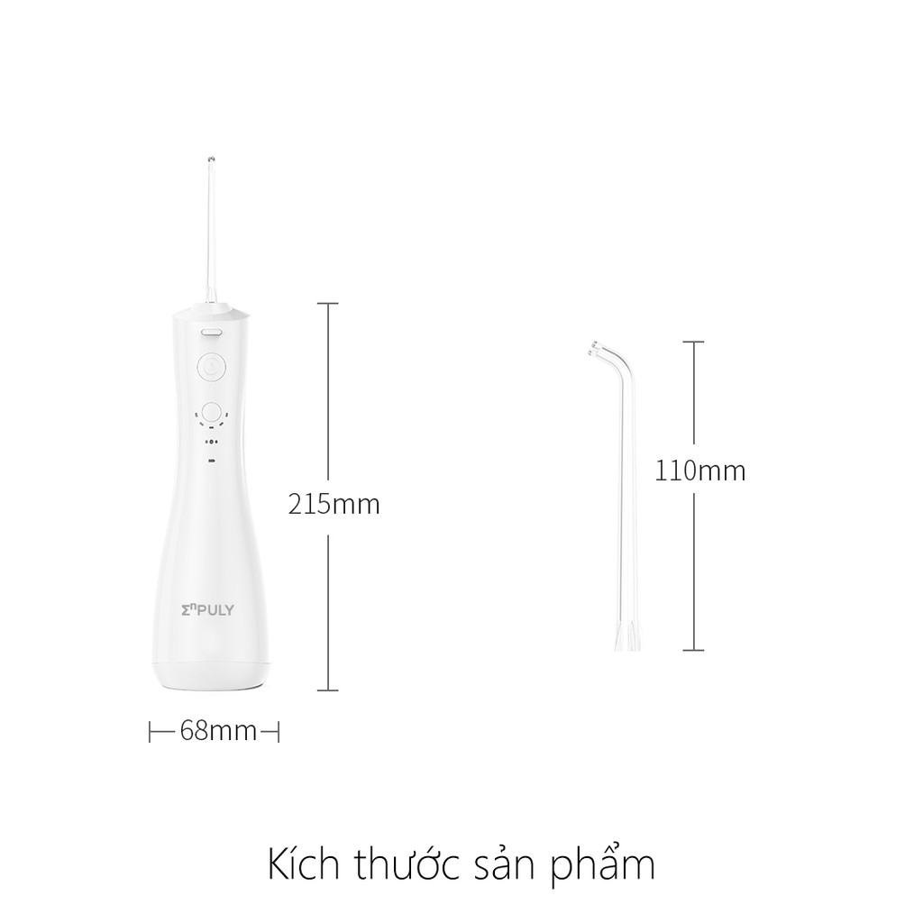 Máy Tăm Nước Xiaomi Enpuly ML8 pin 30 ngày, chống nước IPX7, bình chứa nước lớn 250ML, áp suất nước 140PSI, 2 vòi HB88