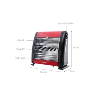 Quạt sưởi hồng ngoại Sunhouse SHD7013 - 800W