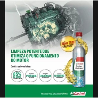 Dung dịch súc rửa động cơ ô tô castrol engine shampoo 300ml